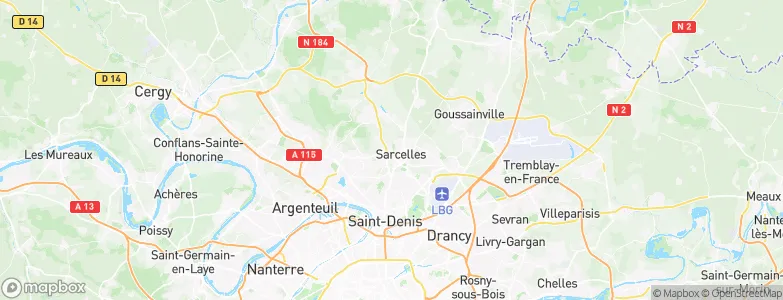 Saint-Brice-sous-Forêt, France Map