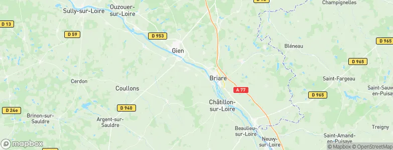 Saint-Brisson-sur-Loire, France Map