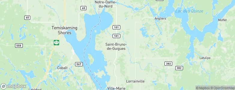 Saint-Bruno-de-Guigues, Canada Map