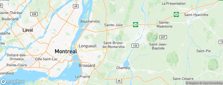 Saint-Bruno-de-Montarville, Canada Map