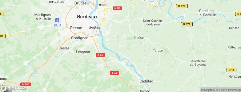 Saint-Caprais-de-Bordeaux, France Map