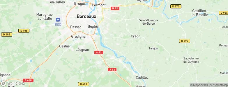 Saint-Caprais-de-Bordeaux, France Map