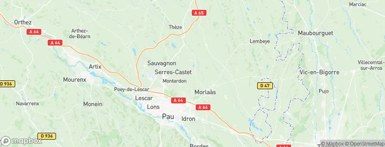 Saint-Castin, France Map