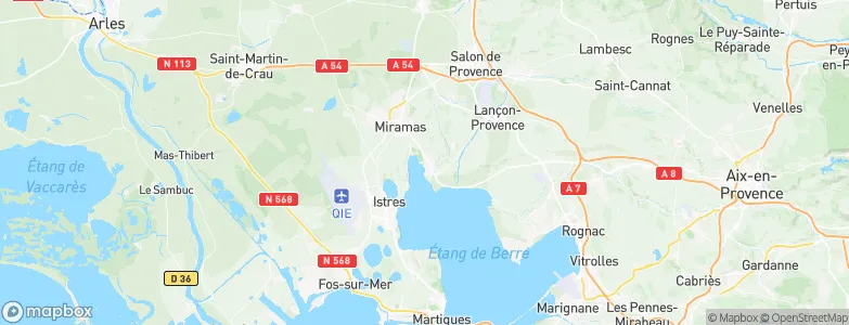 Saint-Chamas, France Map