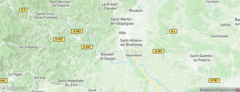 Saint-Christol-lès-Alès, France Map