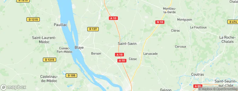 Saint-Christoly-de-Blaye, France Map