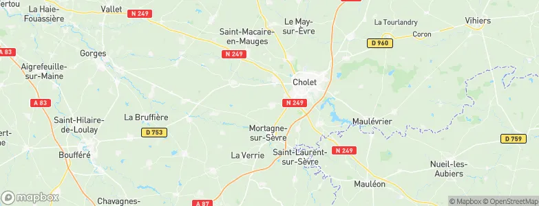 Saint-Christophe-du-Bois, France Map