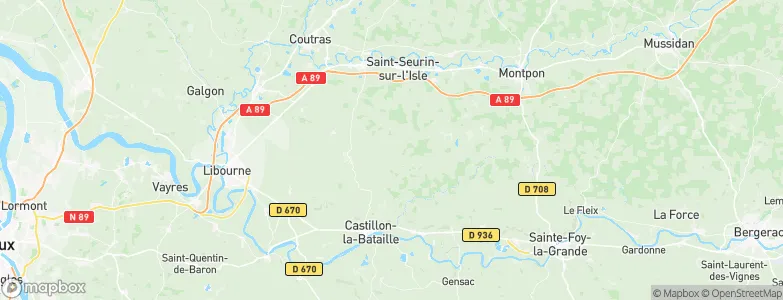 Saint-Cibard, France Map