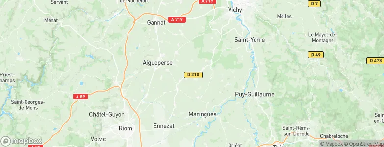 Saint-Clément-de-Régnat, France Map
