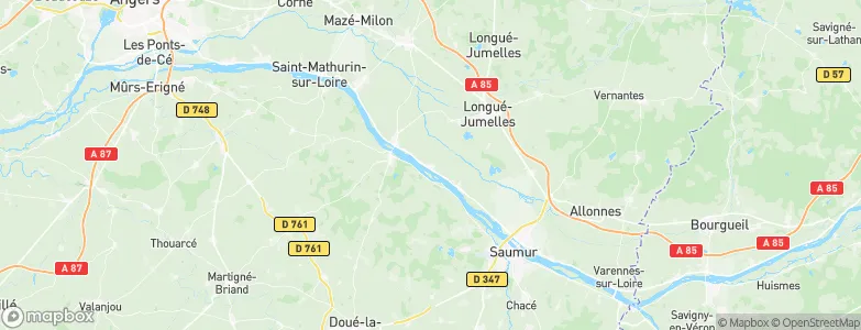 Saint-Clément-des-Levées, France Map