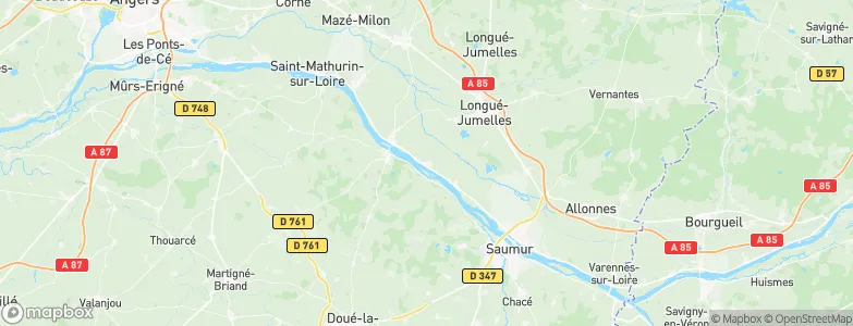 Saint-Clément-des-Levées, France Map