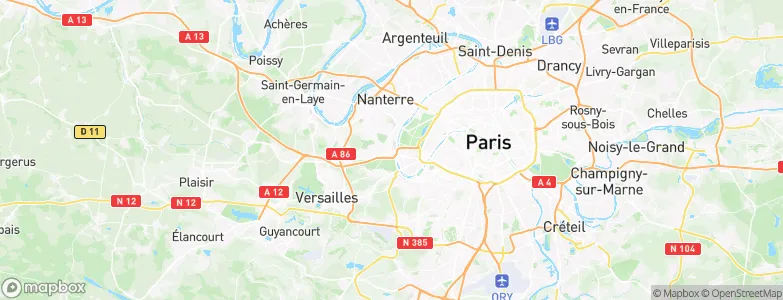 Saint-Cloud, France Map