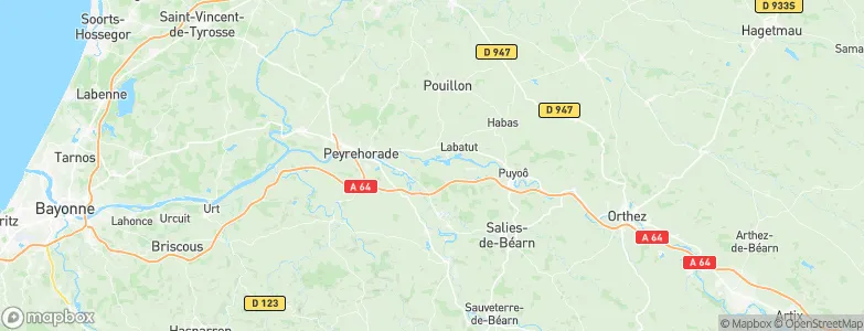 Saint-Cricq-du-Gave, France Map