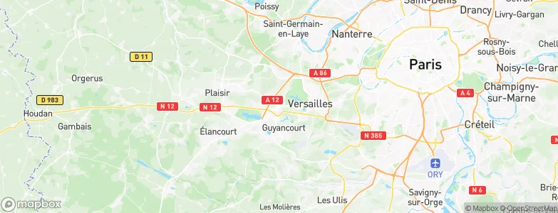 Saint-Cyr-l'École, France Map