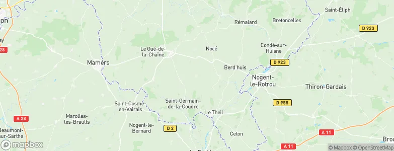 Saint-Cyr-la-Rosière, France Map