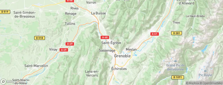 Saint Egreve, France Map