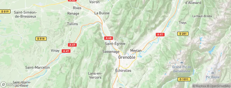 Saint-Égrève, France Map