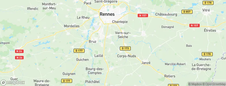Saint-Erblon, France Map