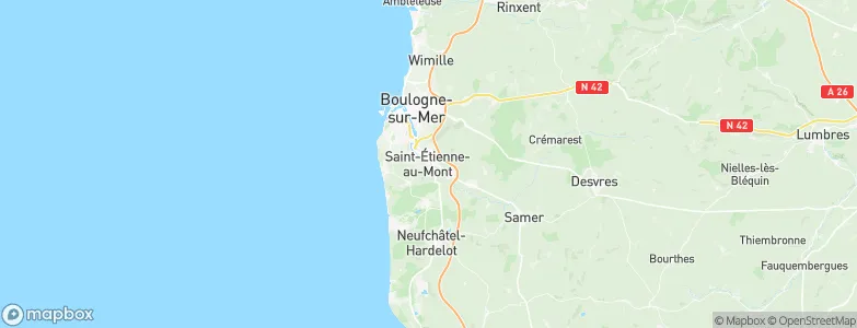 Saint-Étienne-au-Mont, France Map