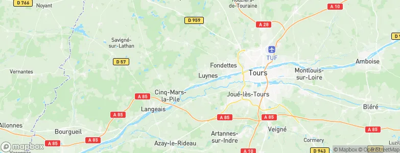Saint-Étienne-de-Chigny, France Map