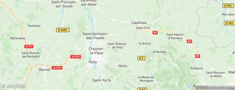 Saint-Étienne-de-Vicq, France Map