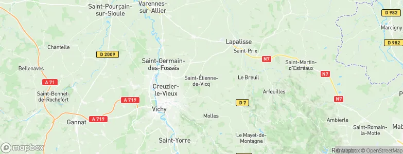Saint-Étienne-de-Vicq, France Map