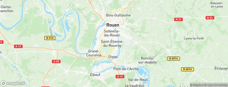 Saint-Étienne-du-Rouvray, France Map