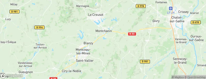 Saint-Eusèbe, France Map