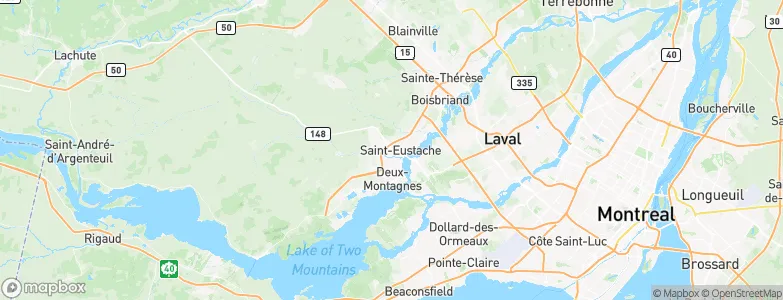 Saint-Eustache, Canada Map