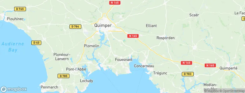 Saint-Évarzec, France Map