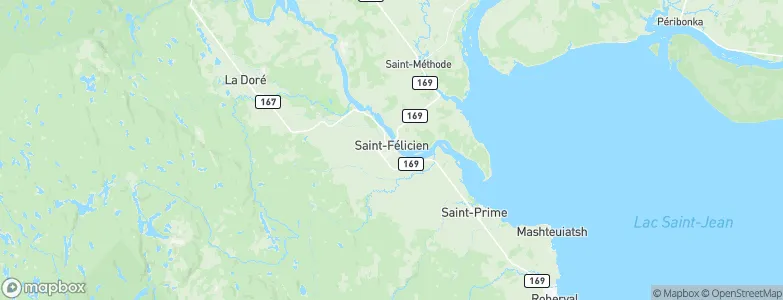 Saint-Félicien, Canada Map