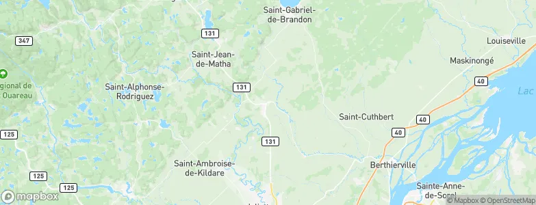 Saint-Félix-de-Valois, Canada Map