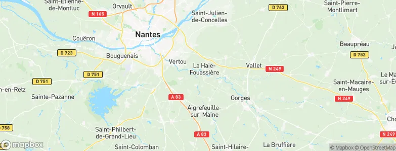 Saint-Fiacre-sur-Maine, France Map