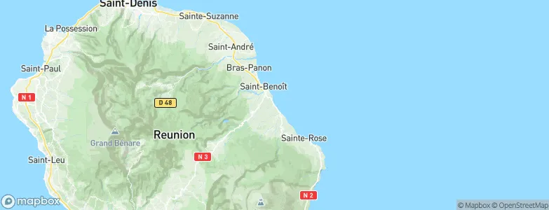 Saint-François, Réunion Map