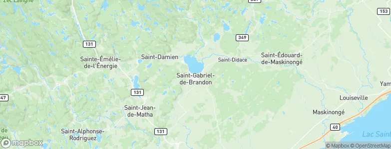 Saint-Gabriel, Canada Map