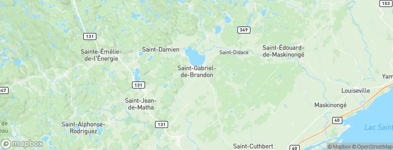 Saint-Gabriel-de-Brandon, Canada Map