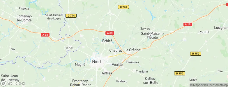 Saint-Gelais, France Map