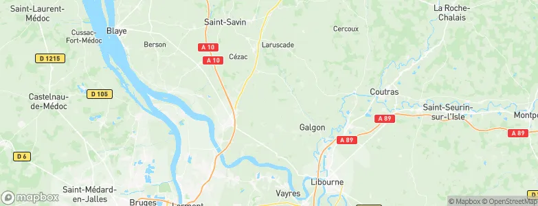 Saint-Genès-de-Fronsac, France Map