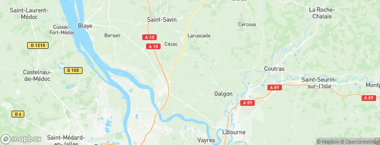 Saint-Genès-de-Fronsac, France Map