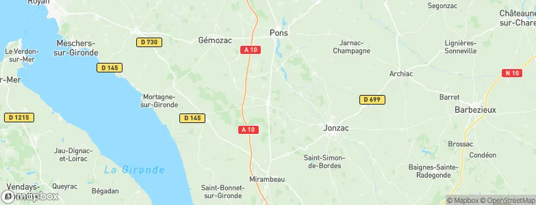 Saint-Genis-de-Saintonge, France Map