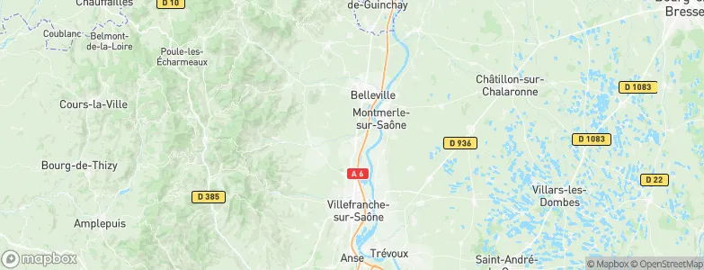 Saint-Georges-de-Reneins, France Map