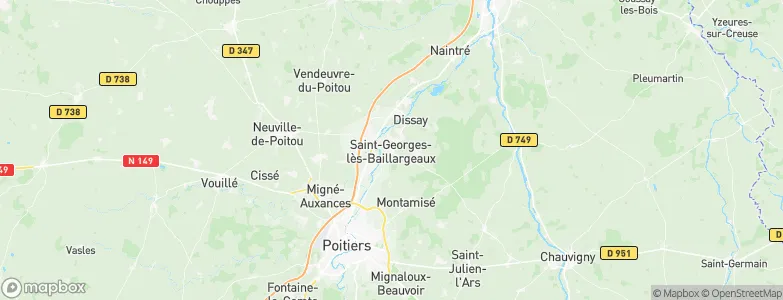 Saint-Georges-lès-Baillargeaux, France Map