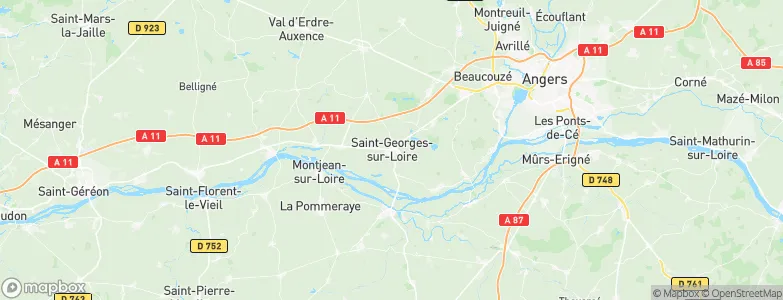 Saint-Georges-sur-Loire, France Map