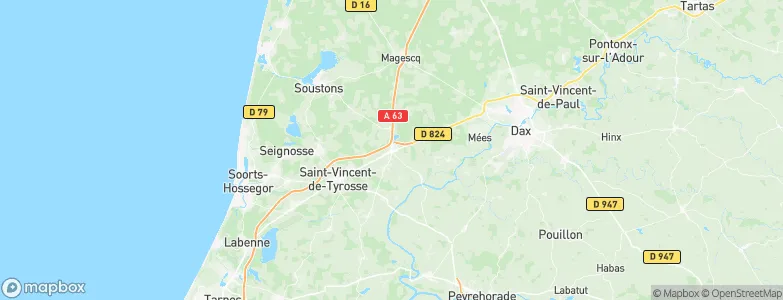 Saint-Geours-de-Maremne, France Map
