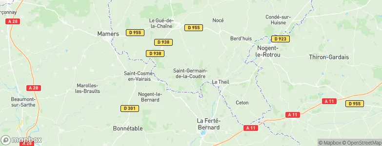 Saint-Germain-de-la-Coudre, France Map