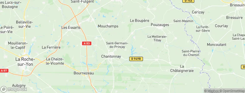 Saint-Germain-de-Prinçay, France Map