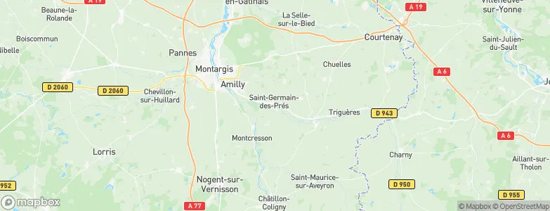 Saint-Germain-des-Prés, France Map