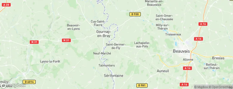 Saint-Germer-de-Fly, France Map