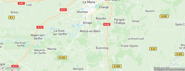 Saint-Gervais-en-Belin, France Map