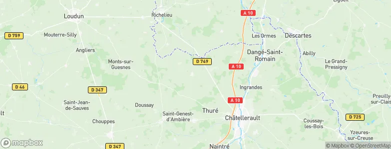 Saint-Gervais-les-Trois-Clochers, France Map